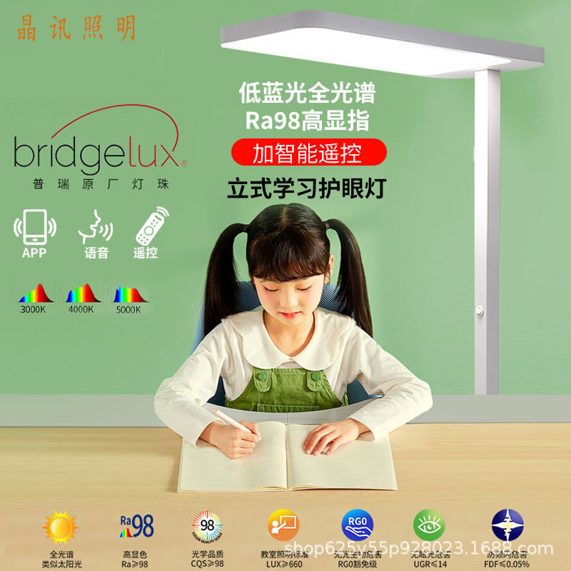立式全光谱护眼落地灯儿童学习台灯可升降大路灯落地可调光可调节