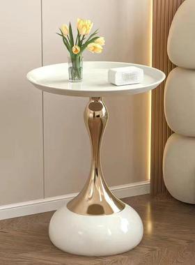 小蛮腰卧室客厅家小茶几边桌古复角几轻奢现代用阳台小FSO圆网桌