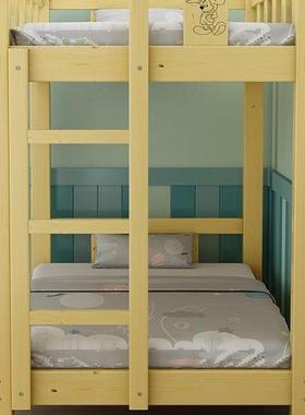 床幼儿TCT园儿童上下床托管班小实学生午睡双层木下铺高低上床午