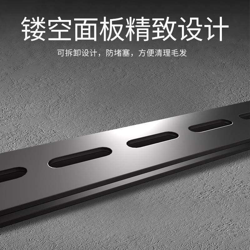 逐一极长型线型不锈钢简防臭地FMX漏窄淋浴房卫生间长条极型加排