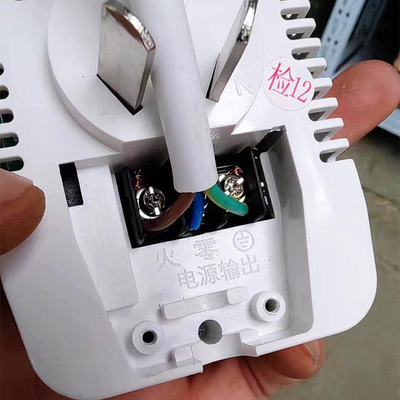 SFT温器煦10A插头温控器接线温温控器1插6A正面头背面接线控温控