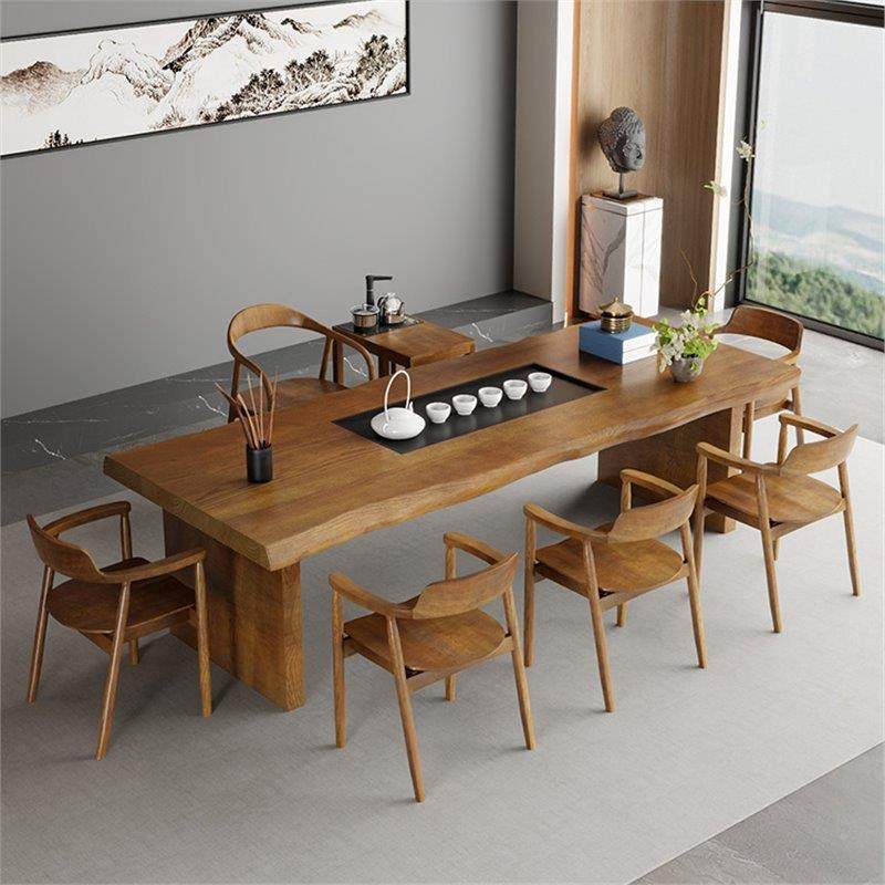 新式木茶桌全套原茶木办公室会客中接待泡茶OEK桌椅现代简约实大,鲜花速递/花卉仿真/绿植园艺,其它园艺用品,淘宝优惠券,粉丝福利购,淘宝优惠卷