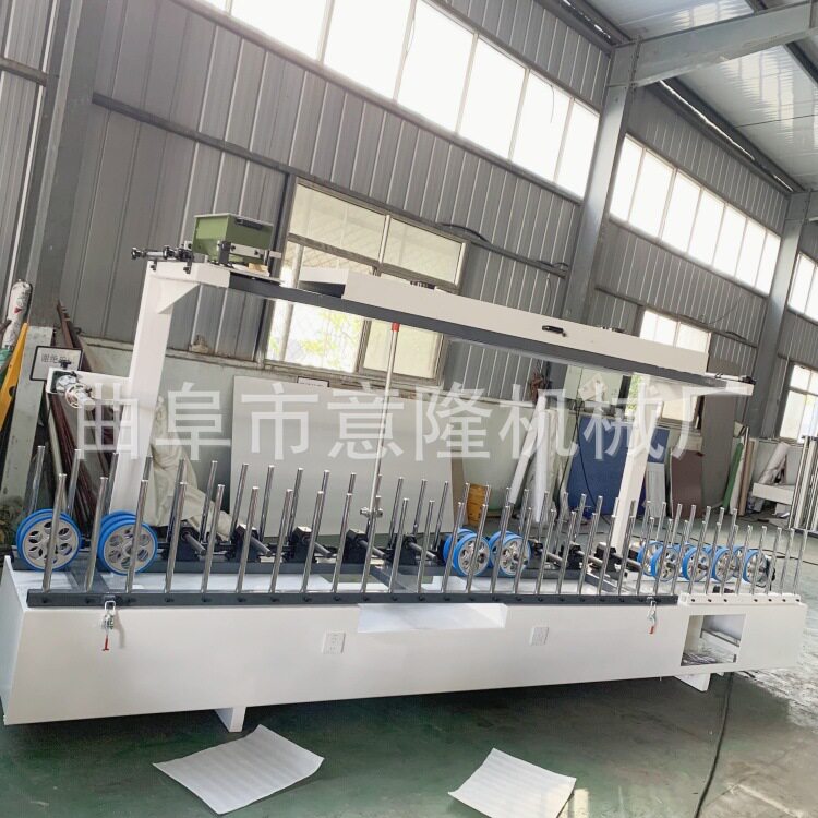 曲面沟槽木格栅板包覆机各种线条全自动包覆机速度可调节好操作
