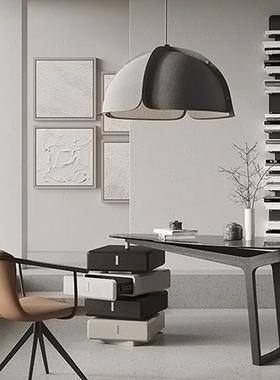 意极式简家用FVP书电桌脑现代设计师桌异形办公桌写字台极简风