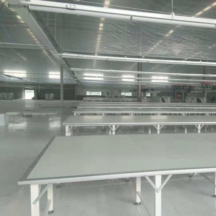 源头厂家气浮美耐板裁边剪台不锈钢YMD包工作台带式脚架气浮板裁