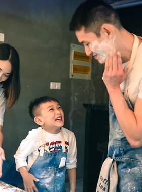 厨房裙版做饭围腰家用围式时韩尚RZE条纹防油防污背心成人工作