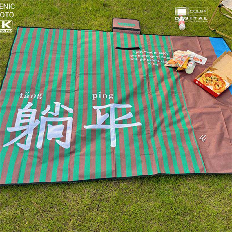 创意帆加布野餐防防水垫子厚春游RRJ郊游宿舍户潮便携公园个外性