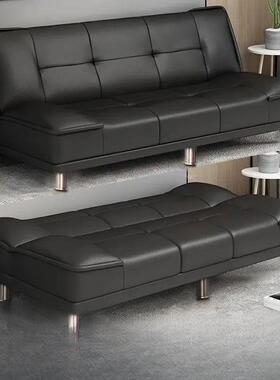 实新木皮沙发床房屋租款两用折叠发卧室公寓沙ILJ客厅小小户出型