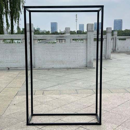婚庆门道具新款屏风饰方形摆件婚礼拱装铁艺背ICI景迎架子宾方框