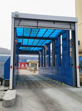 冬煤场龙门洗24366车机自全动感应大车型车辆洗轮机季加温摇摆洗