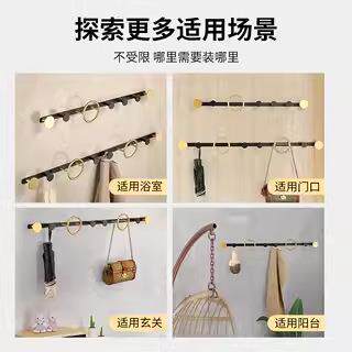 全壁实心铜挂衣玄关挂卫生间墙壁排钩钩衣服挂钩ZJP衣帽