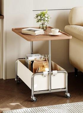 感移动边沙发边TSY几现代简约小推车茶几轻奢中古床可头柜置物架
