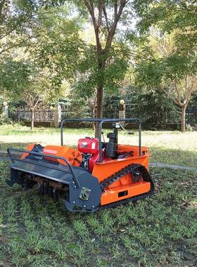 出口国柴油遥割草机HD荒MAEX12泰00大马力果园开碎草机履控带割草