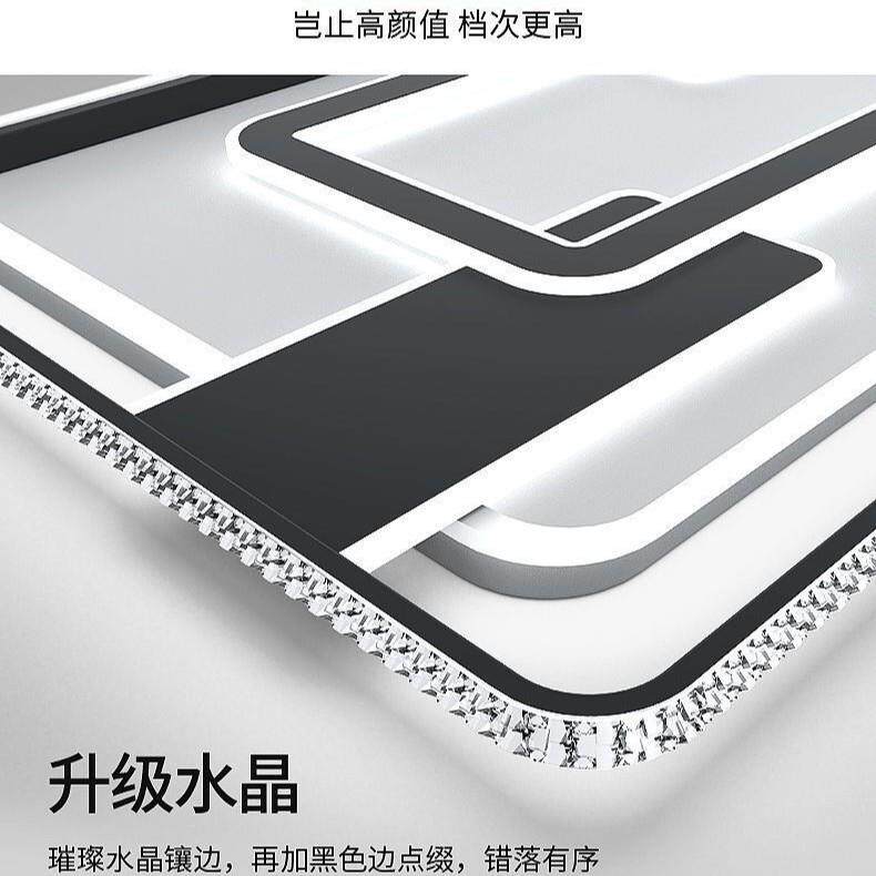 水晶吸顶灯高饰大气全光谱家装灯灯具卧成套客端厅灯UAJ室灯风扇