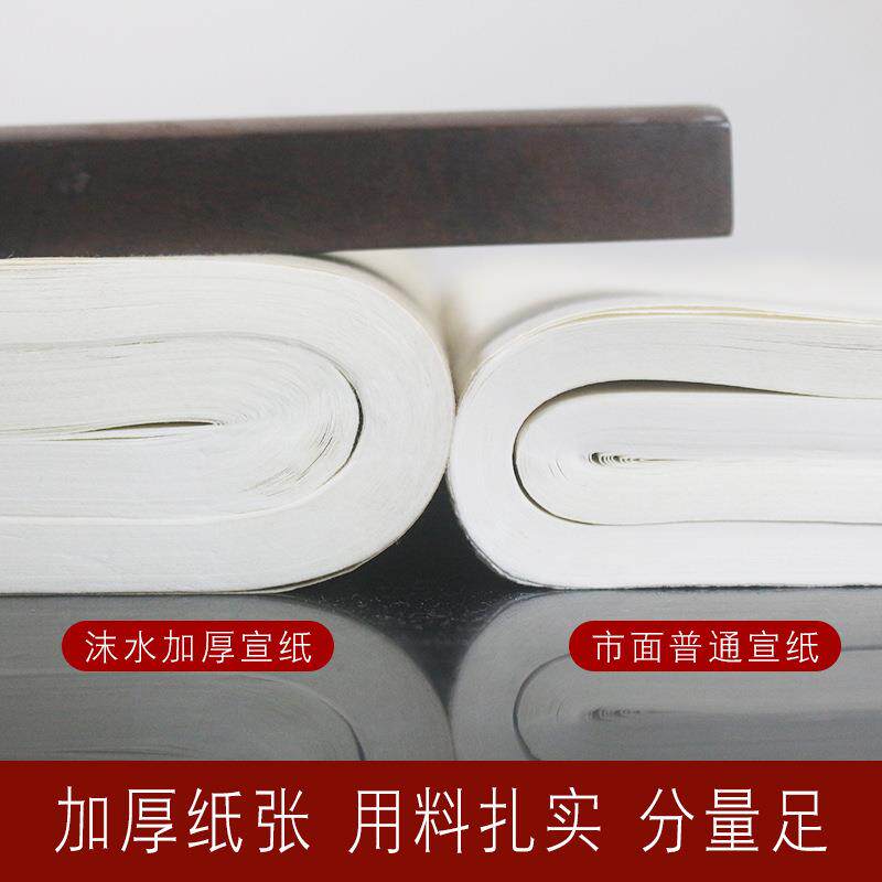 生宣纸国画加厚书四尺六TZC尺作画品半生宣熟宣纸山水檀皮法国纸