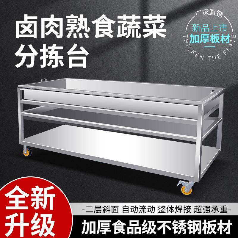 卤肉熟食分拣台卤煮卤菜现捞网漏沥水分拣车鸭货卤味不锈钢晾肉台,清洗/食品/商业设备,其他清洗机,淘宝优惠券,粉丝福利购,淘宝优惠卷