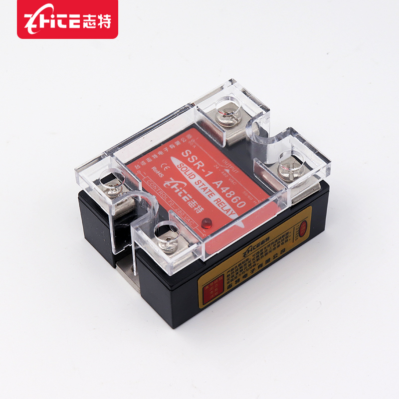 志特单相小型通用固态继电器0 C-C SSR-180交流控交流