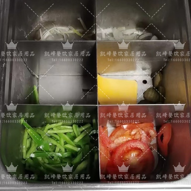 肯德基餐厅用早餐物料分隔30食品级不锈钢提升员工效率凯峰商贸