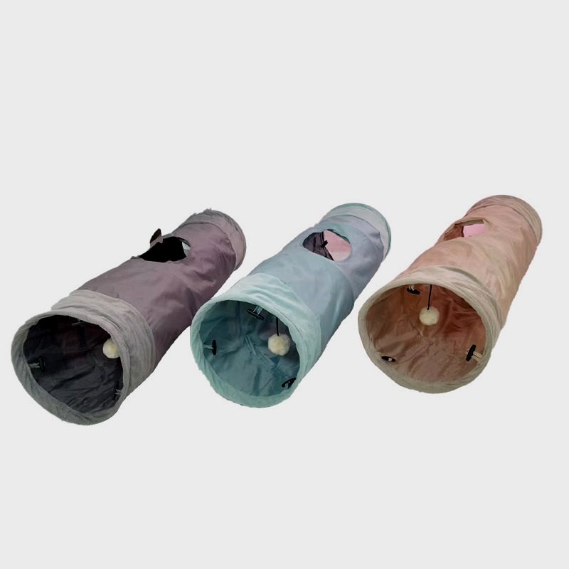 宠物用品猫隧道布艺猫咪用品轻便可折叠猫通道训练用滚地宠物