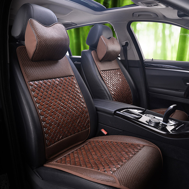 夏季竹片小蛮腰汽车坐垫单片竹子凉席草席麻将通用单座垫凉垫透气