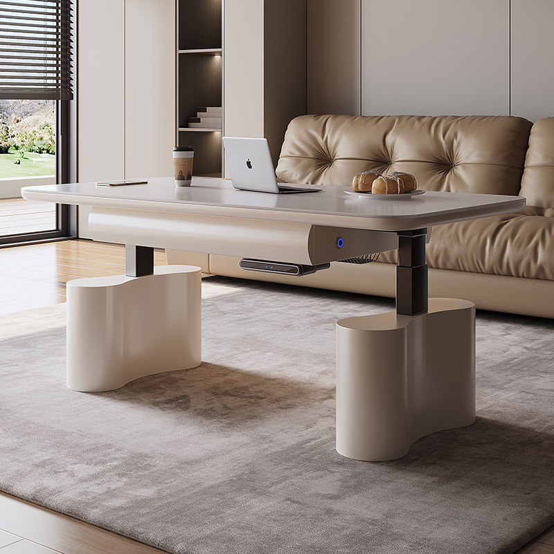 全慕升降茶几餐桌两用电动烤火取暖二合一智能多功能一体新款茶桌