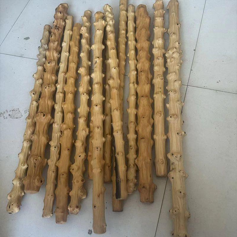 南对节木手工木棍武术棍陀螺鞭杆刺棍按摩檬子木疙瘩棍手把件文玩