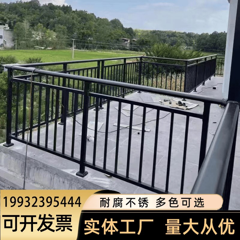 锌钢阳台护栏铁艺围栏小区连廊栏杆楼顶露台别墅自建房扶手栏杆