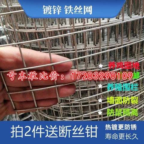 镀锌铁丝网养殖网围栏网阳台防护网家用拦鸡网果园圈地网钢丝围网