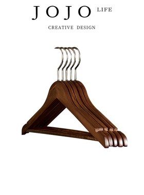 JOJOS L. PD.effulgent.实木衣架家用挂衣防滑无痕衣柜卧室空明