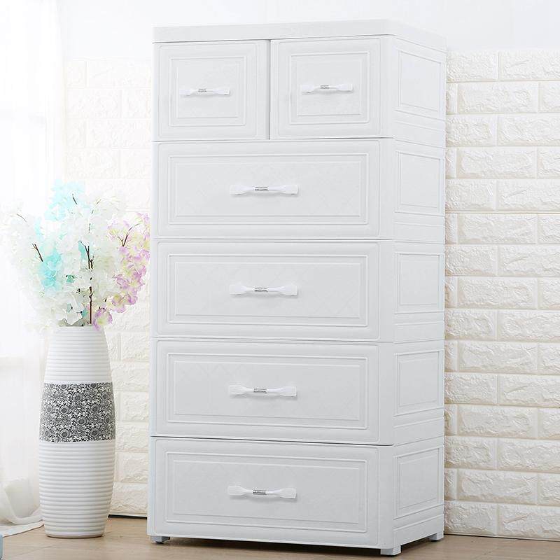 欧式抽屉式收纳柜宝宝衣柜塑料柜整理五斗柜童储物柜子婴儿