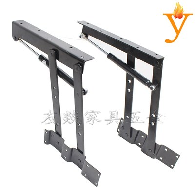 气杆升降餐桌五金架 缓冲平稳款升降配件 茶几餐桌气动升降支撑架