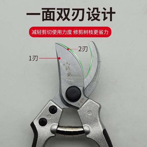 刘盛P-870修枝剪刀果树剪粗枝剪家用手剪花剪园林剪枝剪工具