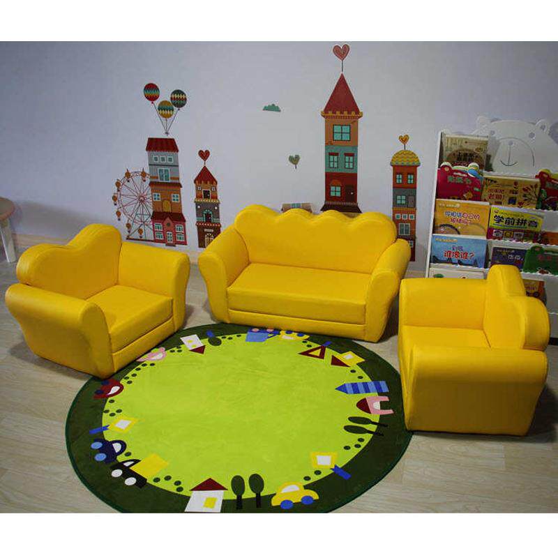 儿童懒人阅读区小沙发幼儿园沙发粉红套装女孩组合宝宝爱心公主