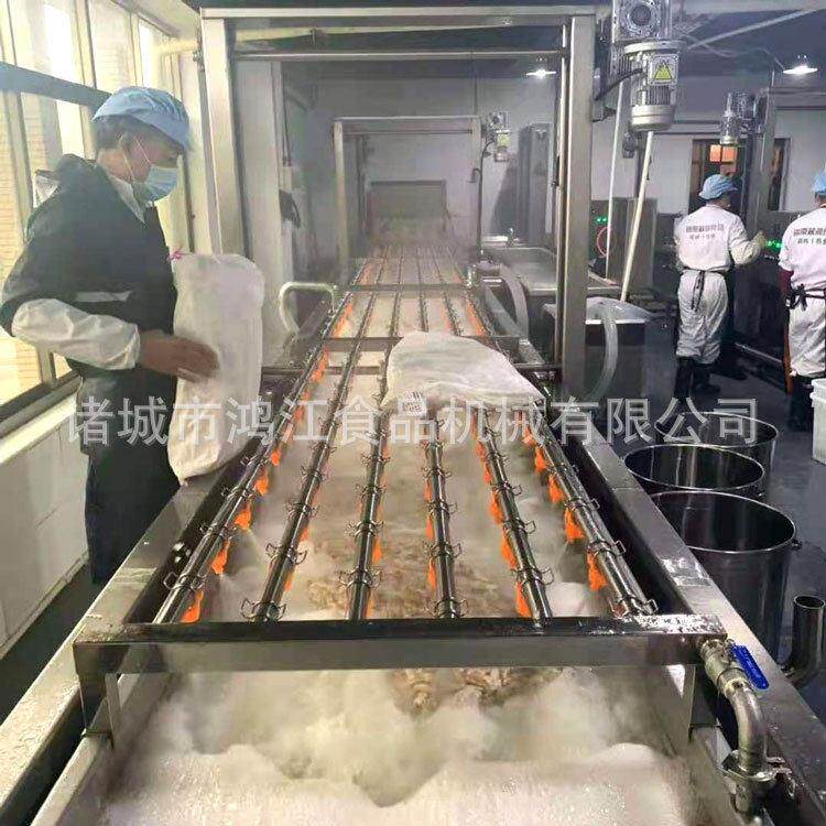 皮诸城MPI鱼商解冻流鲅水线用竹荚鱼解冻设备大型鱼解冻机速冷