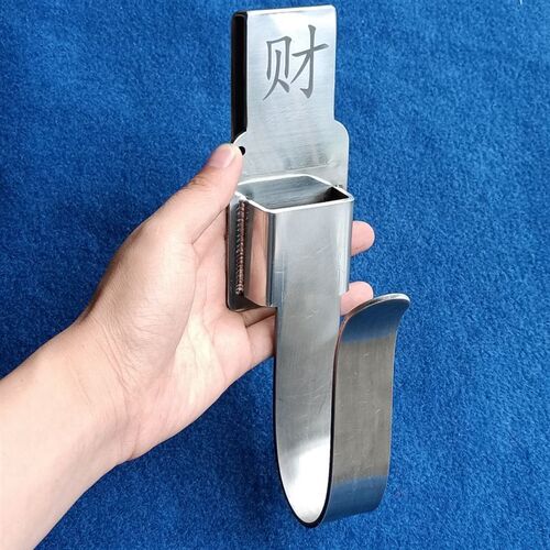 架子工挂钩木工电动扳手专用挂钩简单款双面拉丝纯白不锈钢材质