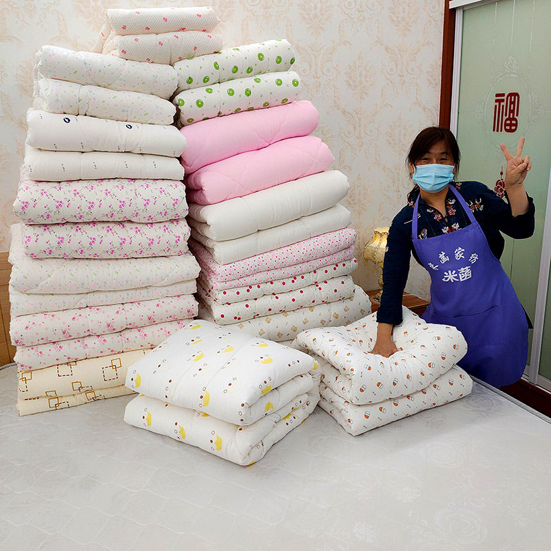全棉被纯棉花被芯新疆冬被子春秋季加厚保暖单人学生宿舍双人床垫,床上用品,棉花被,淘宝优惠券,粉丝福利购,淘宝优惠卷