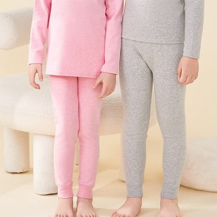 儿童保暖秋裤内穿男童女童纯棉加绒加厚男孩女孩线裤宝宝单件衬裤