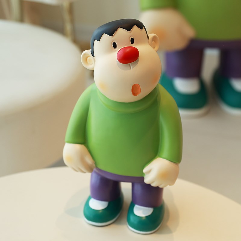 胖虎落地大摆件存钱罐客厅家居电视柜办公室店铺装饰品潮玩摆件