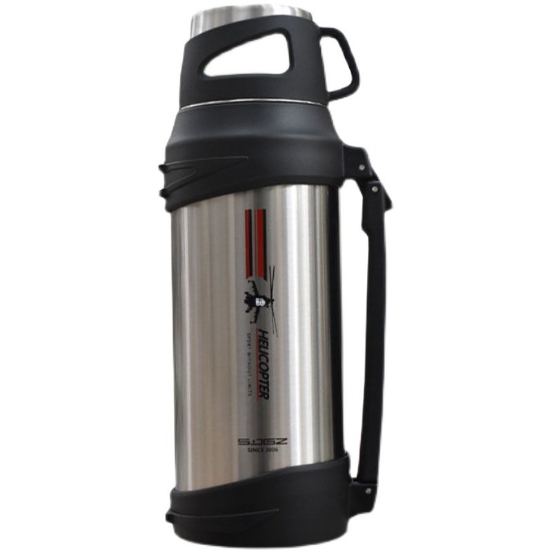 水晶贵族亚泰304不锈钢全钢保温壶大容量户外车载便携式旅行壶