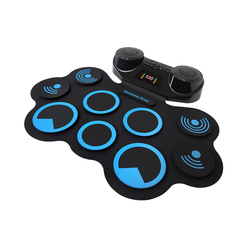 手卷架子鼓便携式模拟爵士鼓儿童入门初练习架子鼓成人智能电子鼓