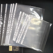 12C超厚高清A3 A4文件夹内页袋资料保护膜活页透明袋画册收纳袋