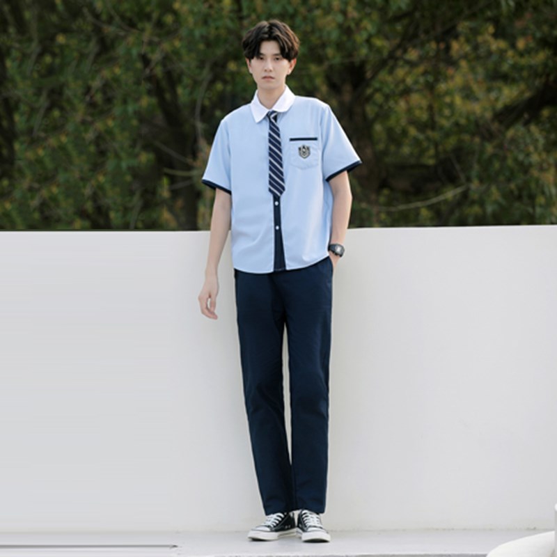 班服夏季学院风情侣装初中高中学生校服女生裙子毕业照合唱演出服