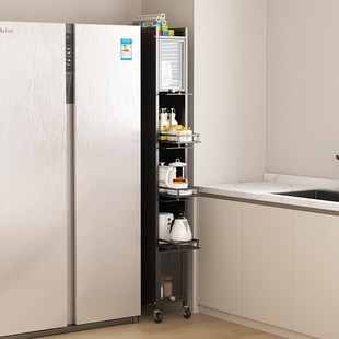 30cm公分宽冰箱旁边 置物架储物柜子 厨房夹缝收纳柜抽屉式