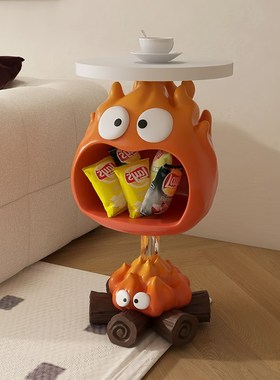 大型艺术轻奢客厅沙发电视柜旁边落地零食架软装饰品搬家礼物摆件