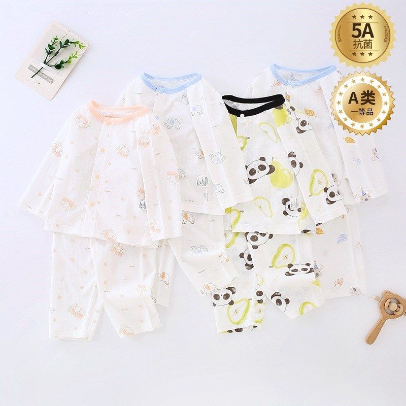无骨婴儿分体衣纯棉a类衣服夏季薄款宝宝空调服内衣睡衣套装0-1岁,童装/婴儿装/亲子装,内衣套装,淘宝优惠券,粉丝福利购,淘宝优惠卷