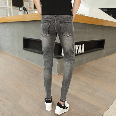 155款26小码XS矮小个子160男生铅笔牛仔裤学生27号S小脚裤子长裤