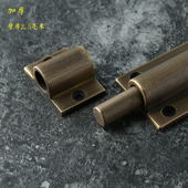 加厚明装 插销仿古纯黄铜小插销木门窗户插销大门院门天地插销 中式