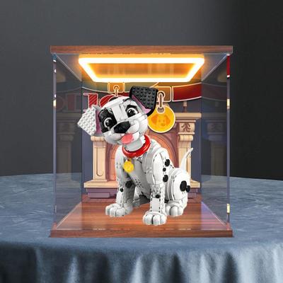 防尘罩适用迪尼士系列43269 101忠狗积木模型回型灯彩绘款收纳盒