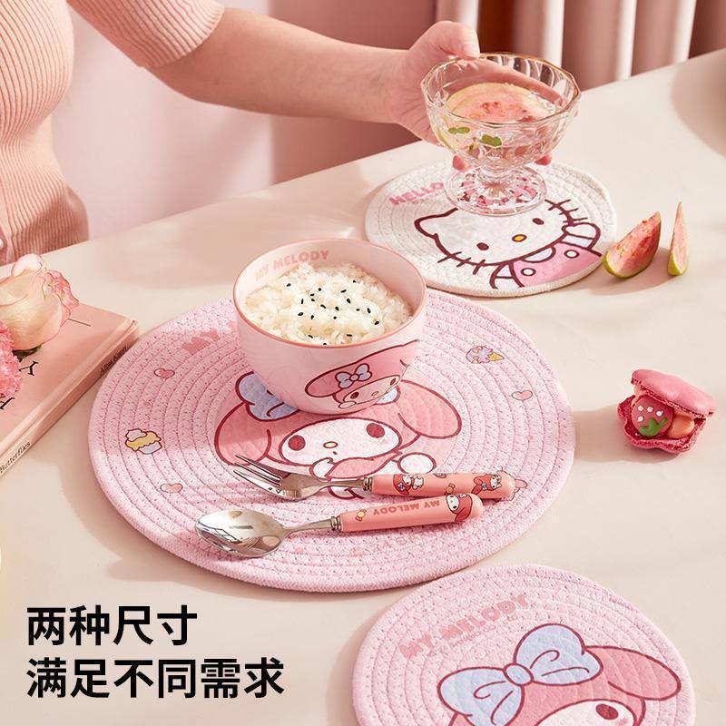隔热餐垫粉红色风桌垫家用杯垫耐热碗盘垫耐高温专用锅垫防烫