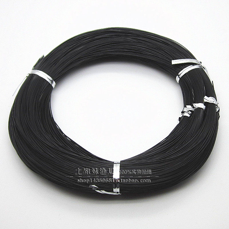 土家妹黑色鱼线硬调优质尼龙鱼线 主线子线超强拉力黑色渔线